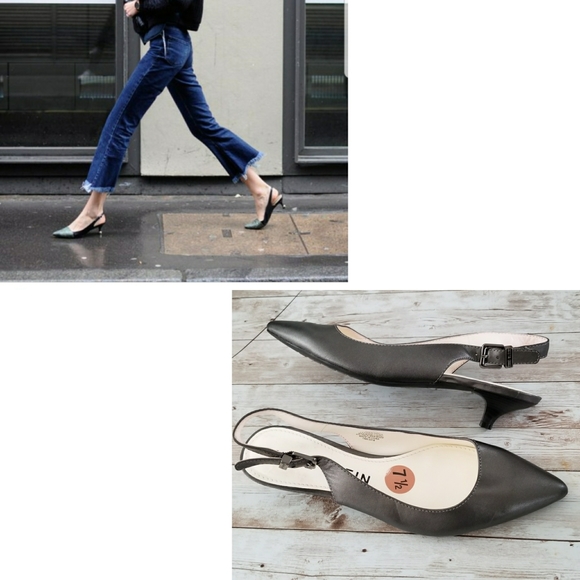 Anne Klein Shoes - Anne Klein Expert Slingback Kitten Heel Pumps